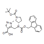 (S)-5-[[(1-Boc-3-pyrrolidinyl)Fmoc-amino]methyl]-1-methyl-1H-pyrazole-4-carboxylic Acid