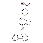 (S)-1-(1-Fmoc-pyrrolidine-2-carbonyl)piperidine-4-carboxylic Acid