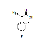 2-Cyano-2-(4-fluoro-2-methylphenyl)acetic Acid