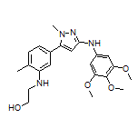 2-[[2-Methyl-5-[1-methyl-3-[(3,4,5-trimethoxyphenyl)amino]-5-pyrazolyl]phenyl]amino]ethanol