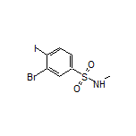 3-Bromo-4-iodo-N-methylbenzenesulfonamide