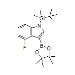 1-(tert-Butyldimethylsilyl)-4-fluoro-1H-indole-3-boronic Acid Pinacol Ester