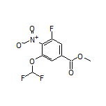 Methyl 3-(Difluoromethoxy)-5-fluoro-4-nitrobenzoate