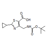 4-[(Boc-amino)methyl]-2-cyclopropylthiazole-5-carboxylic Acid