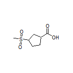 3-(Methylsulfonyl)cyclopentanecarboxylic Acid