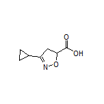 3-Cyclopropyl-4,5-dihydroisoxazole-5-carboxylic Acid