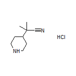 2-Methyl-2-(piperidin-4-yl)propanenitrile Hydrochloride