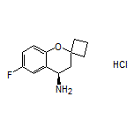 (R)-6-Fluorospiro[chroman-2,1’-cyclobutan]-4-amine Hydrochloride