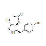 (2R,3S,4S)-4-Hydroxy-2-(4-hydroxybenzyl)pyrrolidin-3-yl Acetate