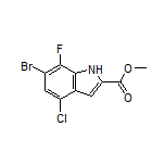 Methyl 6-Bromo-4-chloro-7-fluoro-1H-indole-2-carboxylate