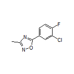 5-(3-Chloro-4-fluorophenyl)-3-methyl-1,2,4-oxadiazole