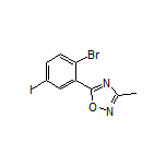 5-(2-Bromo-5-iodophenyl)-3-methyl-1,2,4-oxadiazole
