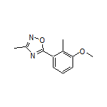 5-(3-Methoxy-2-methylphenyl)-3-methyl-1,2,4-oxadiazole