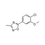 5-(4-Chloro-3-methoxyphenyl)-3-methyl-1,2,4-oxadiazole