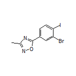 5-(3-Bromo-4-iodophenyl)-3-methyl-1,2,4-oxadiazole