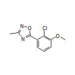 5-(2-Chloro-3-methoxyphenyl)-3-methyl-1,2,4-oxadiazole