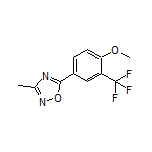 5-[4-Methoxy-3-(trifluoromethyl)phenyl]-3-methyl-1,2,4-oxadiazole