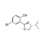 (R)-4-Bromo-2-(4-isopropyl-4,5-dihydrooxazol-2-yl)phenol