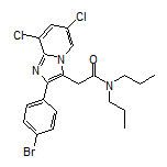 2-[2-(4-Bromophenyl)-6,8-dichloroimidazo[1,2-a]pyridin-3-yl]-N,N-dipropylacetamide