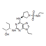 (S)-N-Ethyl-3-[[9-ethyl-2-[[(2R,3S)-2-hydroxypentan-3-yl]amino]-9H-purin-6-yl]amino]pyrrolidine-1-sulfonamide
