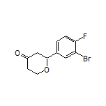 2-(3-Bromo-4-fluorophenyl)dihydro-2H-pyran-4(3H)-one