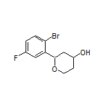 2-(2-Bromo-5-fluorophenyl)tetrahydro-2H-pyran-4-ol