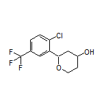 2-[2-Chloro-5-(trifluoromethyl)phenyl]tetrahydro-2H-pyran-4-ol