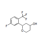 2-[5-Fluoro-2-(trifluoromethyl)phenyl]tetrahydro-2H-pyran-4-ol