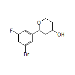 2-(3-Bromo-5-fluorophenyl)tetrahydro-2H-pyran-4-ol