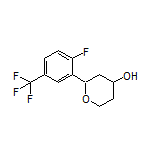 2-[2-Fluoro-5-(trifluoromethyl)phenyl]tetrahydro-2H-pyran-4-ol