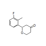2-(3-Fluoro-2-methylphenyl)dihydro-2H-pyran-4(3H)-one