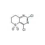 2,4-Dichloro-7,8-dihydro-6H-thiopyrano[3,2-d]pyrimidine 5,5-Dioxide