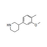 3-(3-Methoxy-4-methylphenyl)piperidine