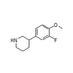 3-(3-Fluoro-4-methoxyphenyl)piperidine