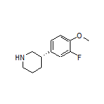 (S)-3-(3-Fluoro-4-methoxyphenyl)piperidine