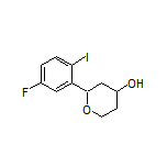 2-(5-Fluoro-2-iodophenyl)tetrahydro-2H-pyran-4-ol