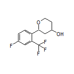 2-[4-Fluoro-2-(trifluoromethyl)phenyl]tetrahydro-2H-pyran-4-ol