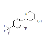 2-[2-Fluoro-4-(trifluoromethyl)phenyl]tetrahydro-2H-pyran-4-ol