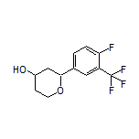 2-[4-Fluoro-3-(trifluoromethyl)phenyl]tetrahydro-2H-pyran-4-ol