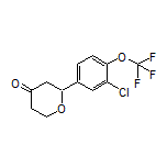 2-[3-Chloro-4-(trifluoromethoxy)phenyl]dihydro-2H-pyran-4(3H)-one