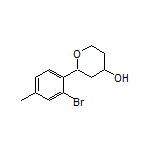 2-(2-Bromo-4-methylphenyl)tetrahydro-2H-pyran-4-ol