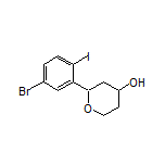 2-(5-Bromo-2-iodophenyl)tetrahydro-2H-pyran-4-ol