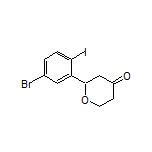 2-(5-Bromo-2-iodophenyl)dihydro-2H-pyran-4(3H)-one