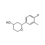 2-(4-Fluoro-3-methylphenyl)tetrahydro-2H-pyran-4-ol
