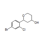 2-(4-Bromo-2-chlorophenyl)tetrahydro-2H-pyran-4-ol