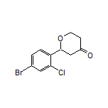 2-(4-Bromo-2-chlorophenyl)dihydro-2H-pyran-4(3H)-one