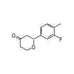 2-(3-Fluoro-4-methylphenyl)dihydro-2H-pyran-4(3H)-one