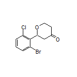 2-(2-Bromo-6-chlorophenyl)dihydro-2H-pyran-4(3H)-one