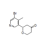 2-(5-Bromo-4-methylpyridin-3-yl)dihydro-2H-pyran-4(3H)-one