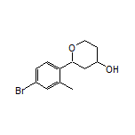 2-(4-Bromo-2-methylphenyl)tetrahydro-2H-pyran-4-ol